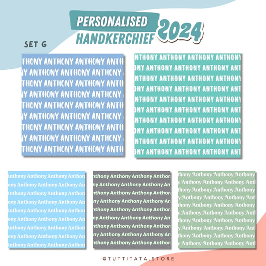 【2024新款】個人化純名字毛巾仔- Set G